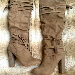 Tan Heeled Boots